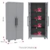 ΔΙΦΥΛΛΗ ΝΤΟΥΛΑΠΑ TRANSFORMING ΠΛΑΣΤΙΚΗ ΜΕ  3 ΡΑΦΙΑ (78x43.6x185εκ) - Image 3