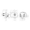 ΚΛΕΙΔΑΡΙΑ ΔΙΠΛHΣ ΚΡΥΣΤΑΛΛΙΝΗΣ ΠΟΡΤΑΣ D19 X L21,5mm - Image 2
