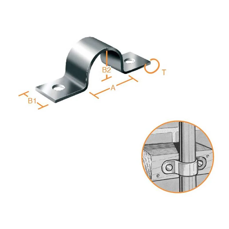 ΣΤΗΡΙΓΜΑ ΣΩΛΗΝΑ ΓΑΛΒΑΝΙΖΕ 13 x 15 x 10 x 1,5 mm