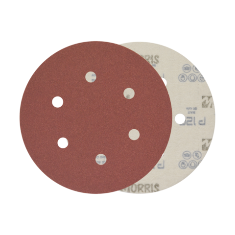 ΔΙΣΚΟΣ VELCRO 150 - 6 TΡΥΠΕΣ - P100 MORRIS ΚΟΚΚΙΝΟΣ