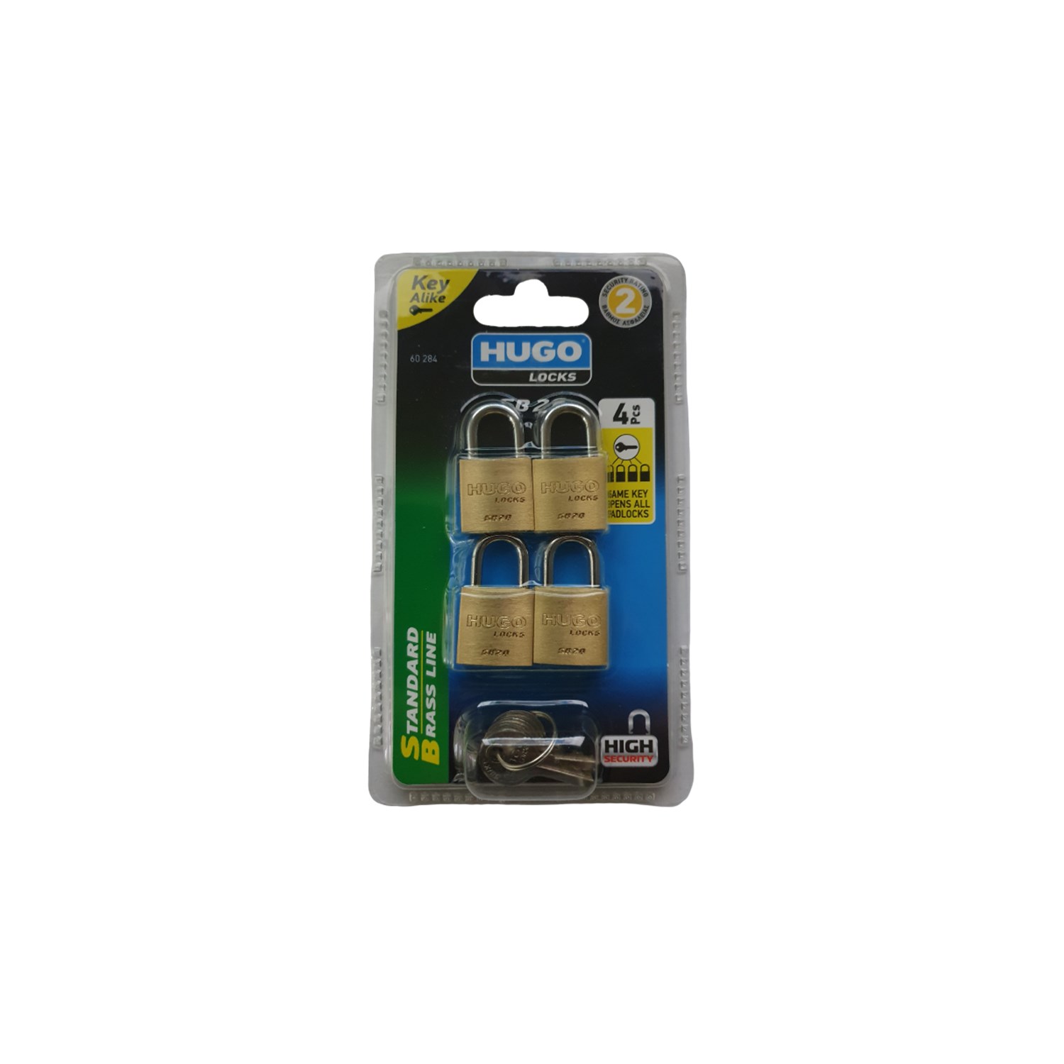 ΛΟΥΚΕΤΟ ΟΡΕΙΧΑΛΚΙΝΟ 20mm ΣΕ MULTIPACK, KEYED ALIKE, 5 ΚΛΕΙΔΙΑ / 4 TEM - Image 2