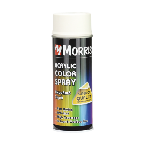 ΣΠΡΕЇ ΑΚΡΥΛΙΚΟ ΧΡΩΜΑΤΟΣ ΜΑΤ ΛΕΥΚΟ, 400ml (RAL.9010)