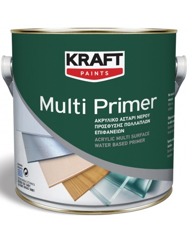 KRAFT MULTI PRIMER ΑΣΤΑΡΙ ΝΕΡΟΥ ΛΕΥΚΟ 0.75L