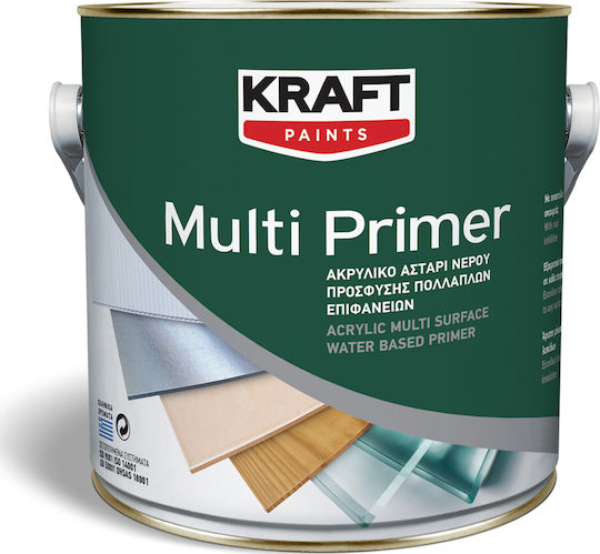 KRAFT MULTI PRIMER ΑΣΤΑΡΙ ΝΕΡΟΥ ΓΚΡΙ 0.75L