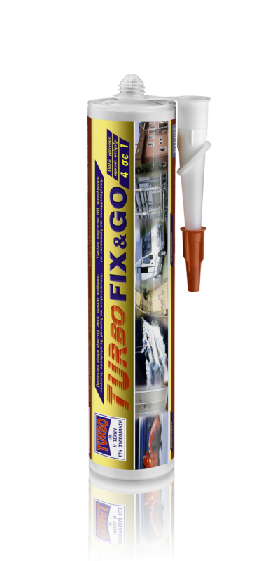 Turbo-Fix & Go Συγκολλητικό-Σφραγιστικό Λευκό 290ml