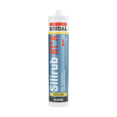 ΠΥΡΑΝΤΟΧΗ ΣΙΛΙΚΟΝΗ SILIRUB HT°-A ΦΥΣΙΓΓΑ (ΜΑΥΡΗ) 310ml, SOUDAL