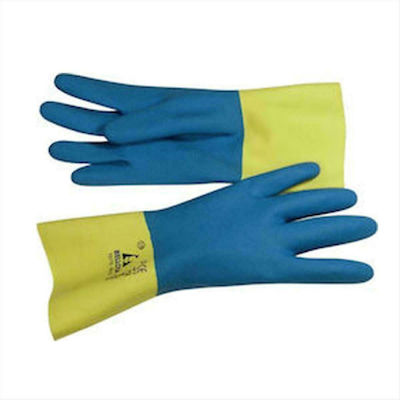 ΓΑΝΤΙΑ LATEX BELLOTA  ΜΠΛΕ/ΚΙΤΡΙΝΟ  L (72172- 9)