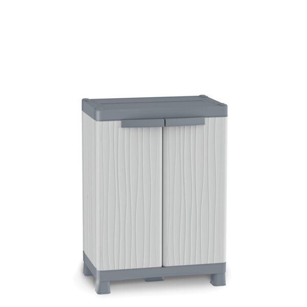 ΔΙΦΥΛΛΗ ΝΤΟΥΛΑΠΑ WaveBase ΠΛΑΣΤΙΚΗ με 2 Ράφια 700U (70×43.8×97.6εκ.)