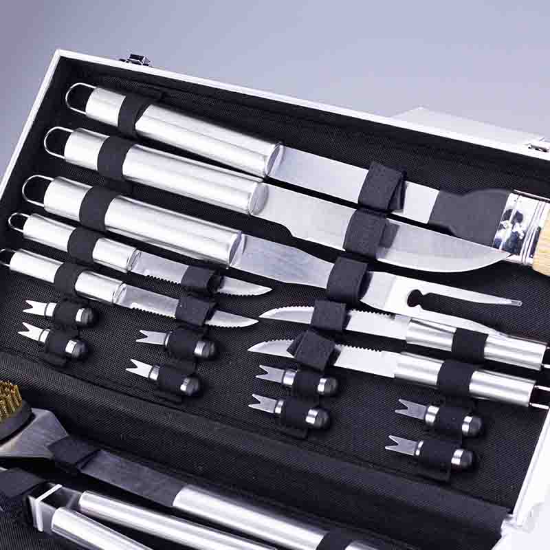 BORMANN Elite BBQ1015 - ΕΡΓΑΛΕΙΑ BBQ INOX ΒΑΛΙΤΣΑ (16τμχ) - Image 4