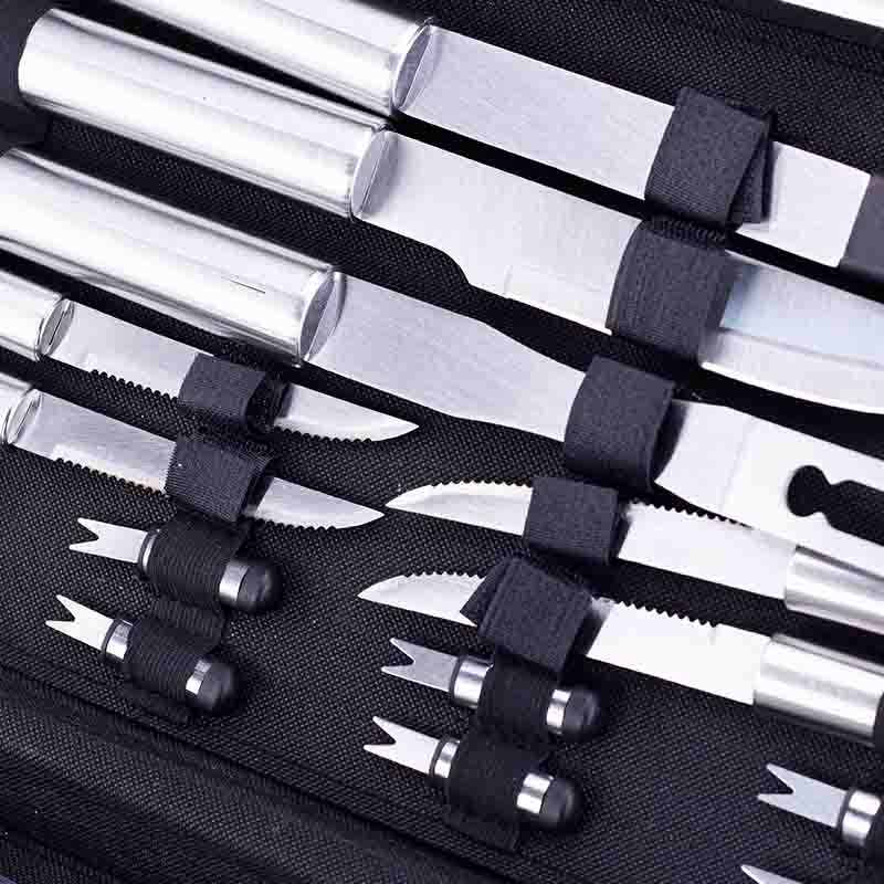 BORMANN Elite BBQ1015 - ΕΡΓΑΛΕΙΑ BBQ INOX ΒΑΛΙΤΣΑ (16τμχ) - Image 5