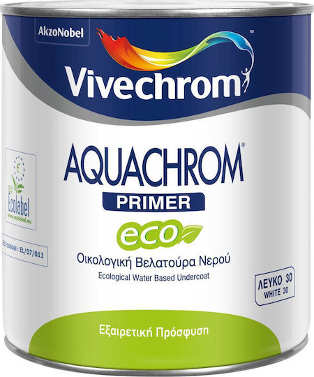 VIVECHROM AQUACHROM PRIMER ECO (ΒΕΛΑΤΟΥΡΑ ΝΕΡΟΥ) 30 WHITE 2,5L