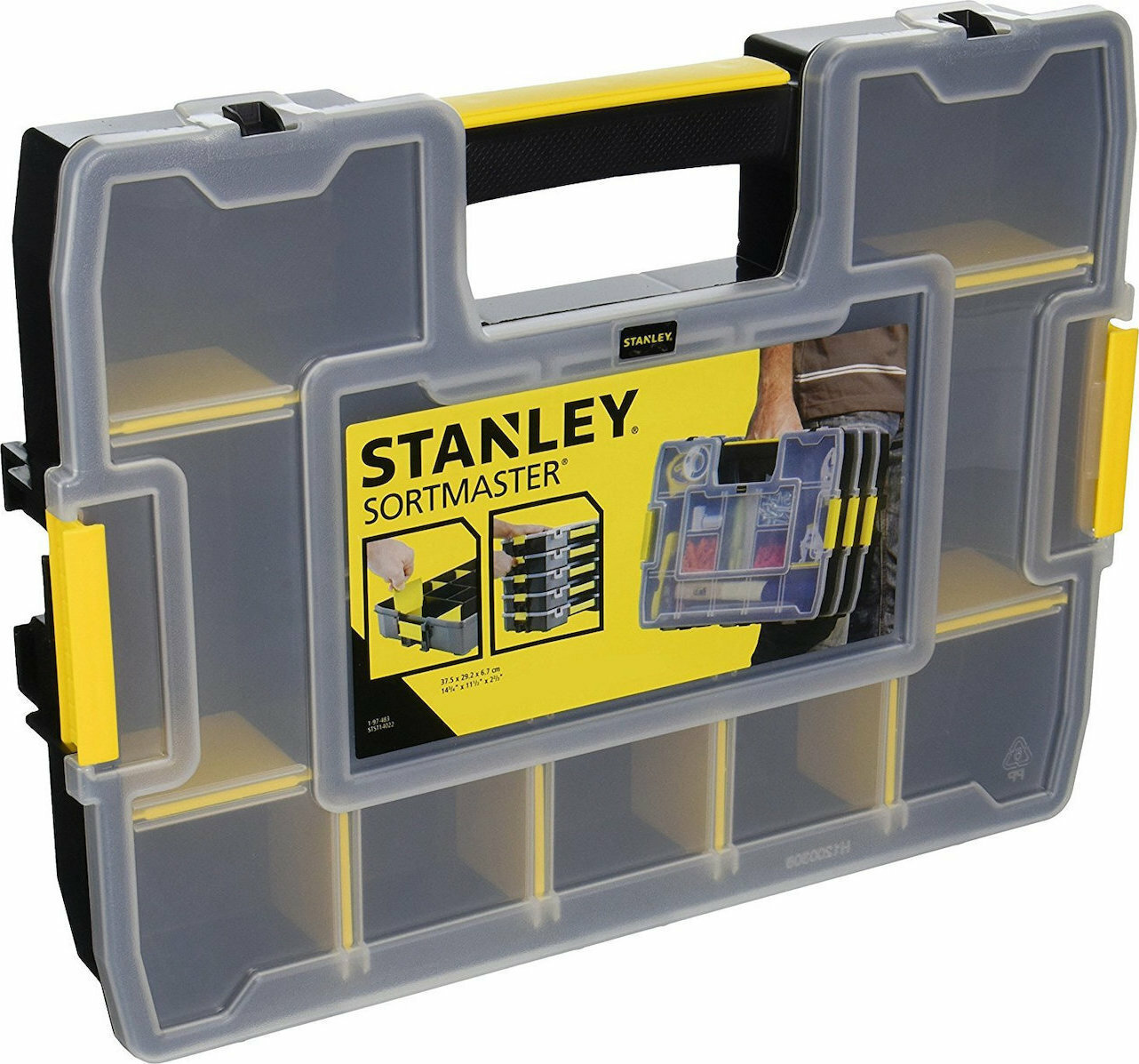 STANLEY Ταμπακιέρες Εργαλείων 10 Θέσεων με Ρυθμιζόμενα Χωρίσματα 2τμχ - Image 2