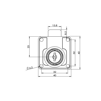 ΚΛΕΙΔΑΡΙΑ ΣΥΡΤΑΡΙΟΥ ART 121 19Χ22mm, ΧΡΩΜΙΟ - Image 3