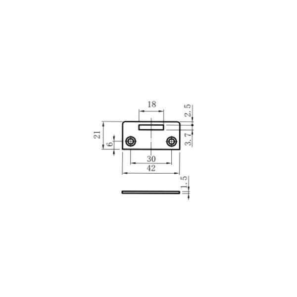 ΚΛΕΙΔΑΡΙΑ ΜΟΝΗΣ ΚΡΥΣΤΑΛΛΙΝΗΣ ΠΟΡΤΑΣ D19 X L21,5MM - Image 3