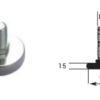 ΡΕΓΟΥΛΑΤΟΡΟΣ Ø35 x H15mm / ΓΑΛΒΑΝΙΖΕ/ M10 x 37mm main product image
