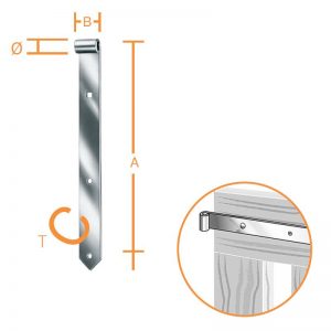 ΜΕΝΤΕΣΕΣ ΑΥΛΟΠΟΡΤΑΣ 400x40xØ13x5mm ΓΑΛΒΑΝΙΖΕΒ
