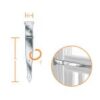 Μεντεσές Αυλόπορτας VORMANN 400x45mm Γαλβανιζέ main product image