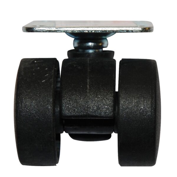 ΡΟΔΑ  Φ 35mm ΜΕ ΠΕΛΜΑ ΔΙΠΛΗ 38Χ38mm  75 KG ΜΑΥΡΗ