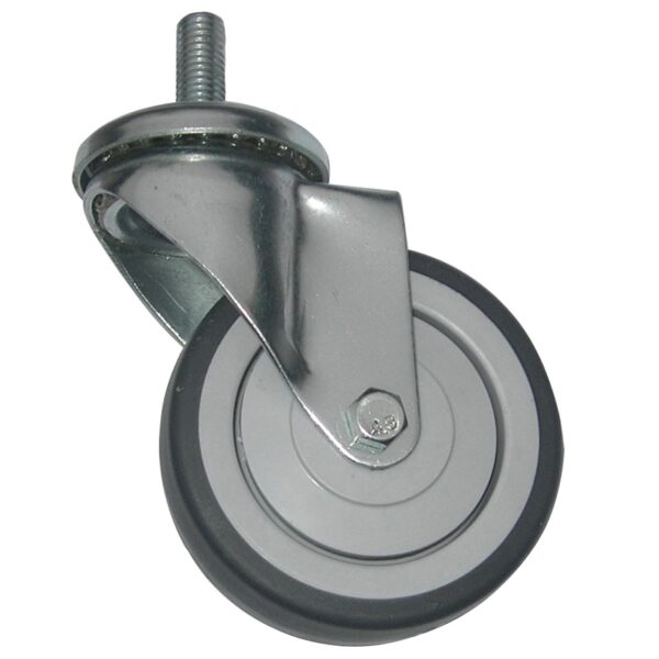 Ρόδα Φ75 mm με βίδα M10 x 25 mm, γκρι
