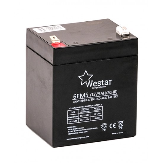 ΜΠΑΤΑΡΙΑ WESTAR ΜΟΛΥΒΔΟΥ Τ2 12V 5ΑΗ