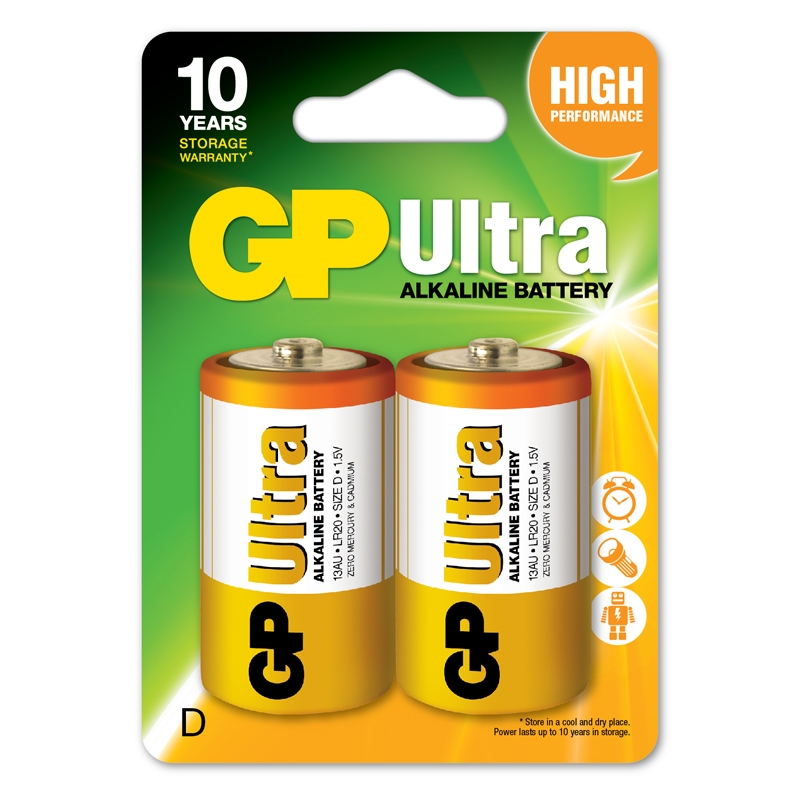 ΜΠΑΤΑΡΙΕΣ GP ULTRA ΑΛΚΑΛΙΚΕΣ D LR20 (2τμχ)