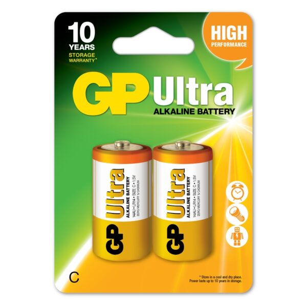 ΜΠΑΤΑΡΙΕΣ GP ULTRA ΑΛΚΑΛΙΚΕΣ C LR14 (2τμχ)