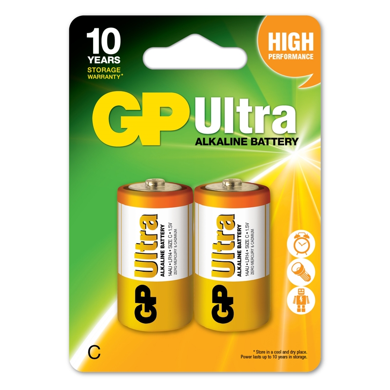 ΜΠΑΤΑΡΙΕΣ GP ULTRA ΑΛΚΑΛΙΚΕΣ C LR14 (2τμχ)