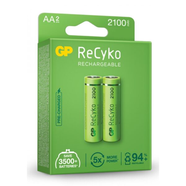 ΕΠΑΝΑΦΟΡΤΙΖΟΜΕΝΗ ΜΠΑΤΑΡΙΑ GP RECYKO AA 2100