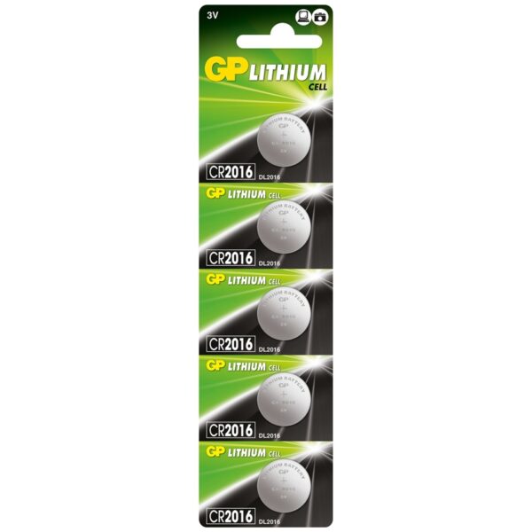 ΜΠΑΤΑΡΙΕΣ GP ΛΙΘΙΟΥ CR2016 80mAh (1τμχ)