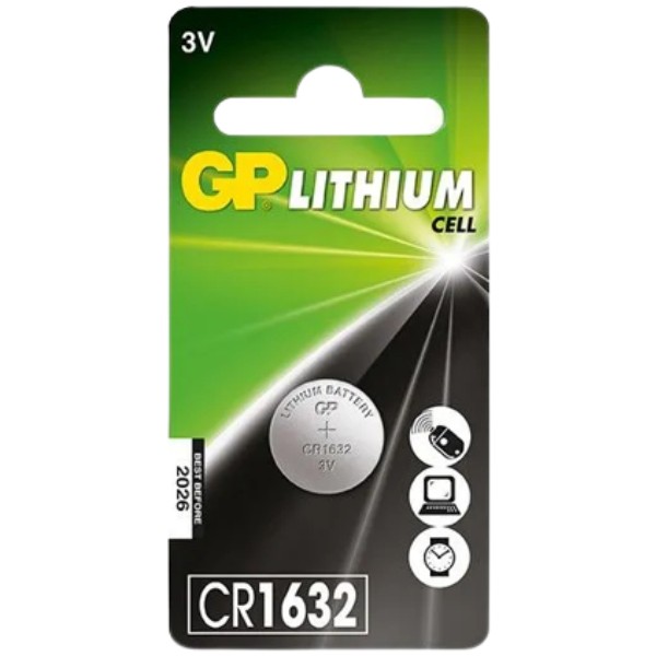 GP ΜΠΑΤΑΡΙΑ ΛΙΘΙΟΥ CR1632 3V 140ΜΑΗ