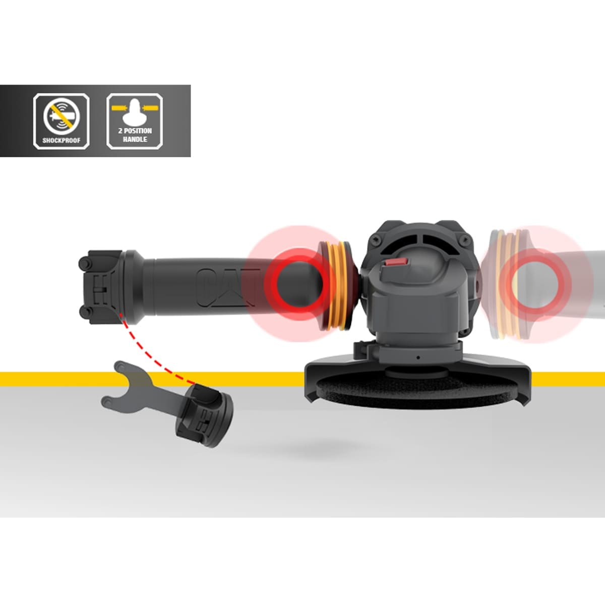 CAT DX36 Γωνιακός Τροχός 125mm 1200W – 05-7370 - Image 4