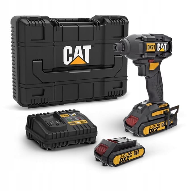 CAT SET Κατσαβίδι Παλμικό Brushless Li-Ion 18V 2x2Ah DX71 – 05-7350