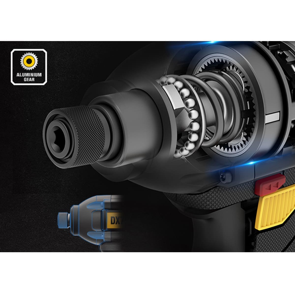 CAT SET Κατσαβίδι Παλμικό Brushless Li-Ion 18V 2x2Ah DX71 – 05-7350 - Image 4