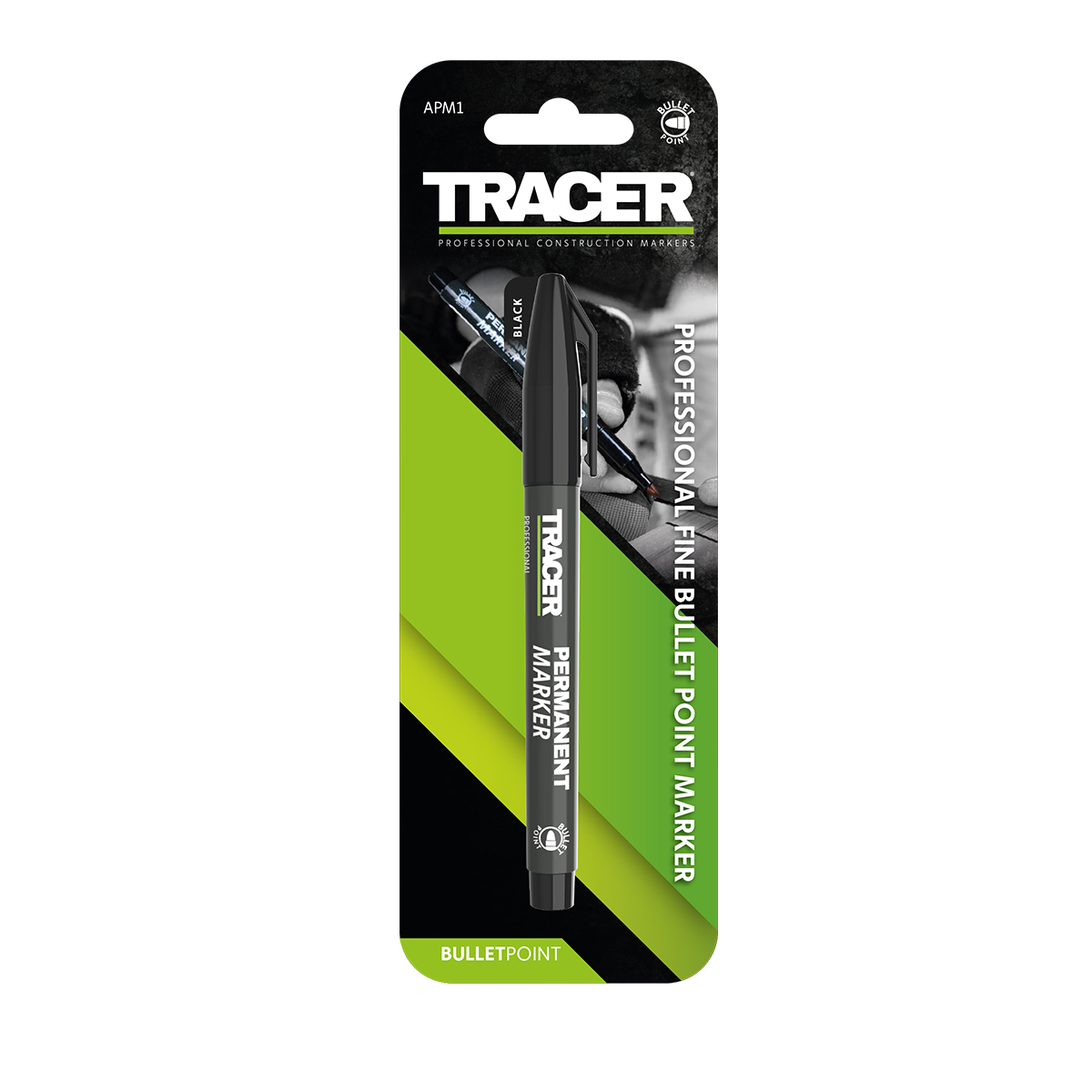 TRACER Μαρκαδόρος ανεξίτηλος μαύρος APM1 - Image 3