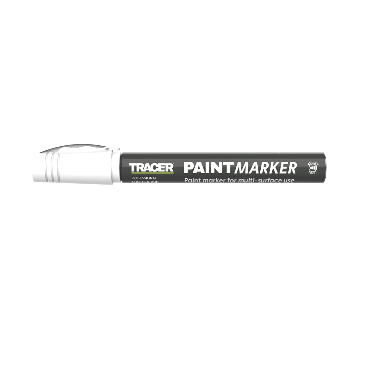 TRACER Μαρκαδόρος ανεξίτηλος βαρέως τύπου λευκός APTM2