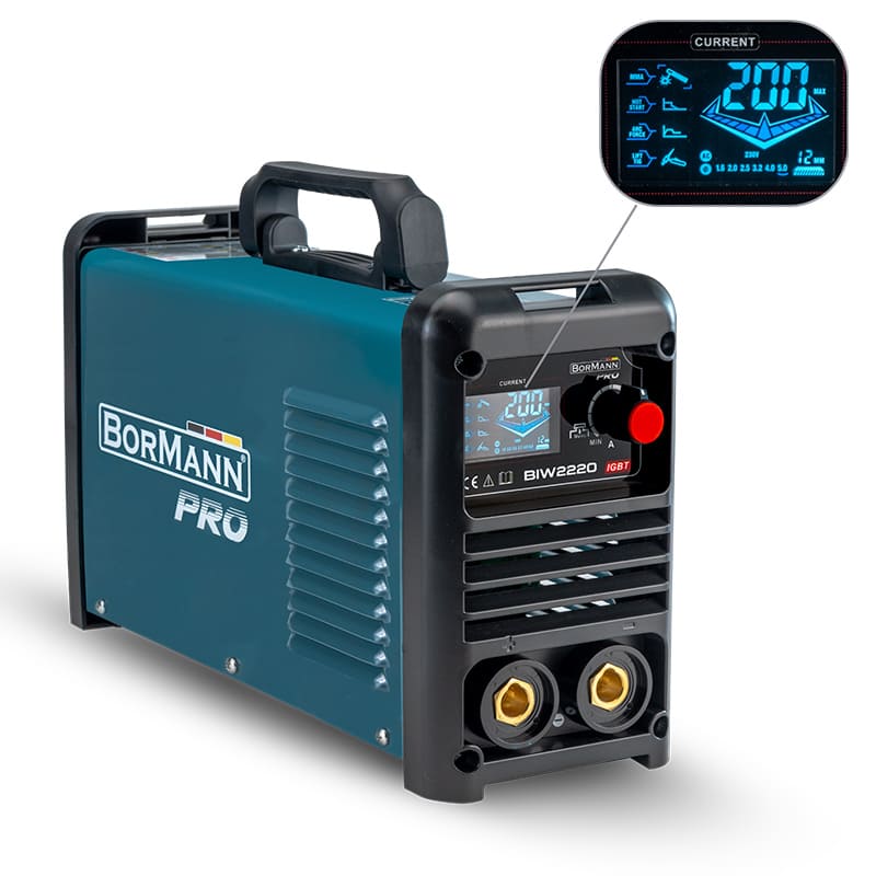 BORMANN Pro BIW2220 - ΗΛΕΚΤΡΟΚΟΛBORMANN PRO BIW2220 Ηλεκτροκόλληση Inverter 200A – 60% – Ψηφιακή Οθόνη – 061977