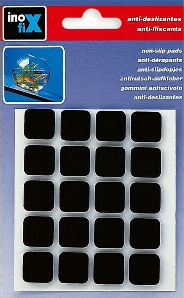 INOFIX-ΑΝΤΙΟΛΙΣΘΗΤΙΚΑ ΑΦΡΩΔΗ 17 x 17 mm AYTOKΟΛΛΗΤΑ ΜΑΥΡΟ 4030-3-