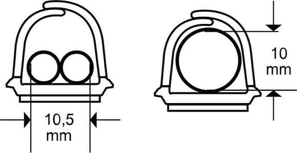INOFIX-ΚΑΝΑΛΙ ΕΥΚΑΜΠΤΟ 10,5X710mm 3m ΛΕΥΚΟ 2202-2- - Image 4