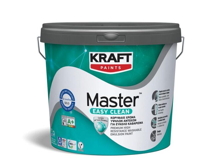 KRAFT Master Easy Clean Semi-Mat Λευκό 10L