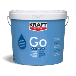 KRAFT Go Exterior Ακρυλικό Χρώμα Λευκό 3L