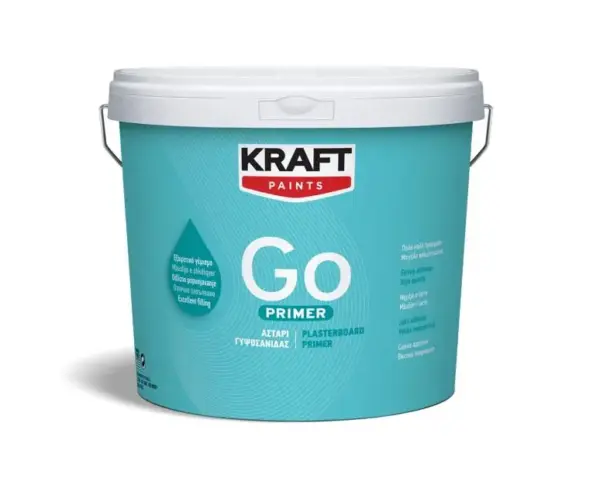 Kraft Go! Αστάρι Γυψοσανίδας Λευκό 3L