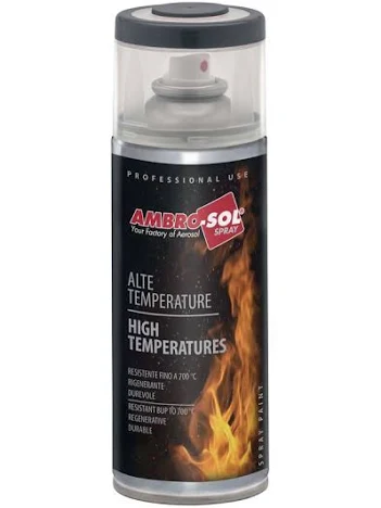AMBROSOL Σπρέι Βαφής Υψηλής Θερμοκρασίας 650°C Διάφανο 400ml