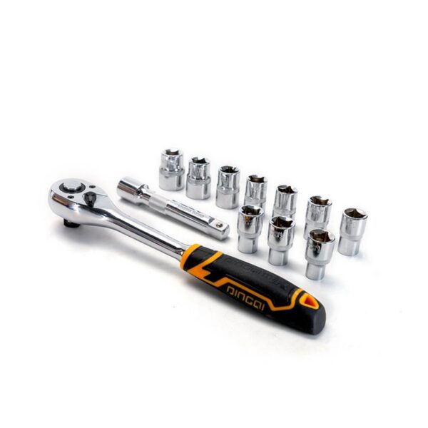 Καστάνια 1/4" με Καρυδάκια CR-V Σετ 12 Τεμαχίων –  DINGQI DQ14048