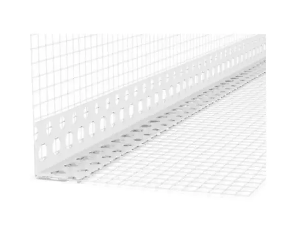 Γωνιόκρανο PVC με Υαλόπλεγμα 10×15cm / 2,5m VERTEX