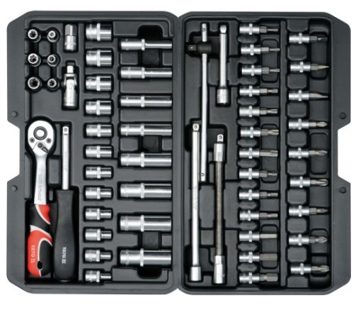 Σετ Καρυδάκια με Καστάνια 1/4" 56 Τεμαχίων – YT-14501 - Image 2
