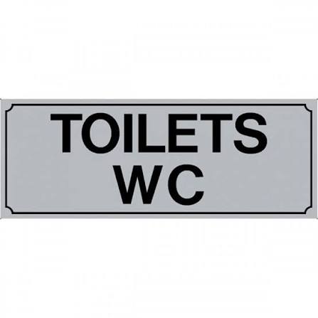 Πινακίδα σήμανσης PVC ”TOILETS WC”