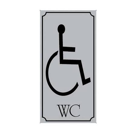 Πινακίδες σήμανσης PVC ”WC” για ΑΜΕΑ