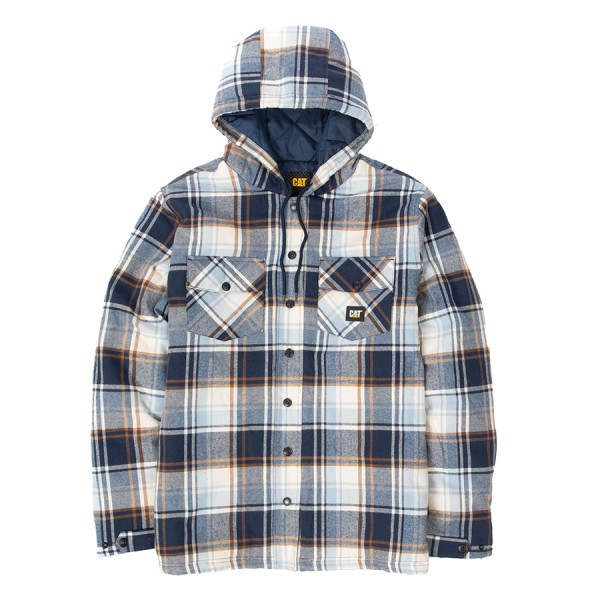 Jacket Overshirt Εργασίας CAT με κουκούλα Μπλε 1040045