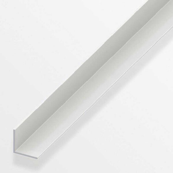 Προφίλ γωνιακό πλαστικό (PVC), ανισόπλευρο 30 x 20 x 3 mm, 1 m, λευκό