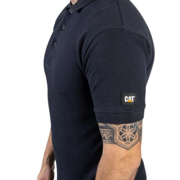 CAT Μπλούζα εργασίας Polo essential navy μπλε 1620023 - Image 4